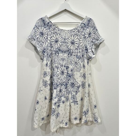 Free People | Pinwheel Oversized Floral Mini Dress Light Combo - Picture 8 of 16